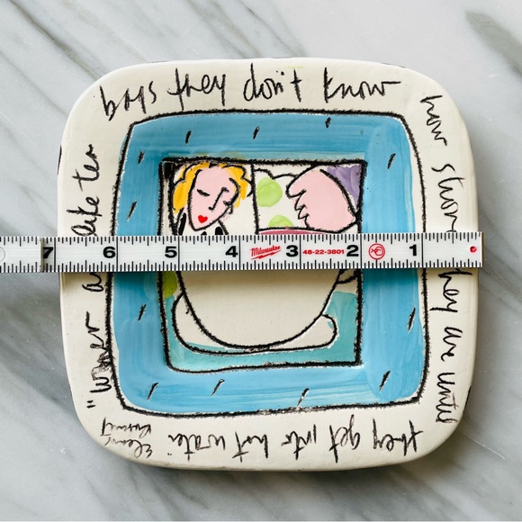 Vintage Sandra Magsamen,Artist•SIGNED and HANDMADE Cup+Plate•Pre-Commercial Fame - Picture 11 of 16